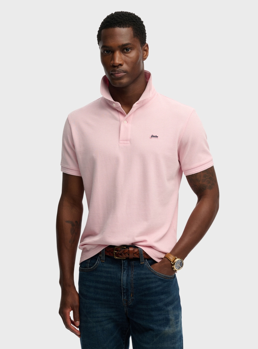 Superdry Classic Pique Polo Shirt - Pink