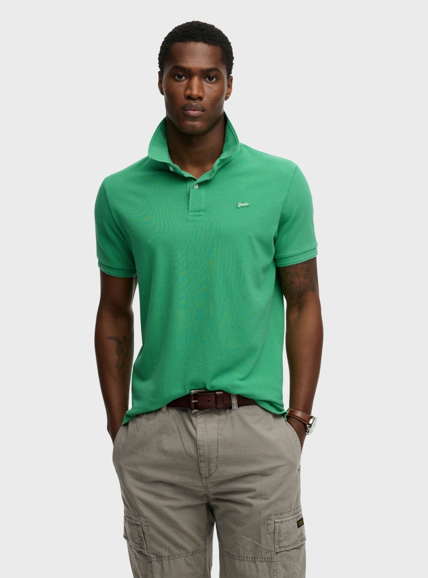 Superdry Classic Pique Polo Shirt - Green