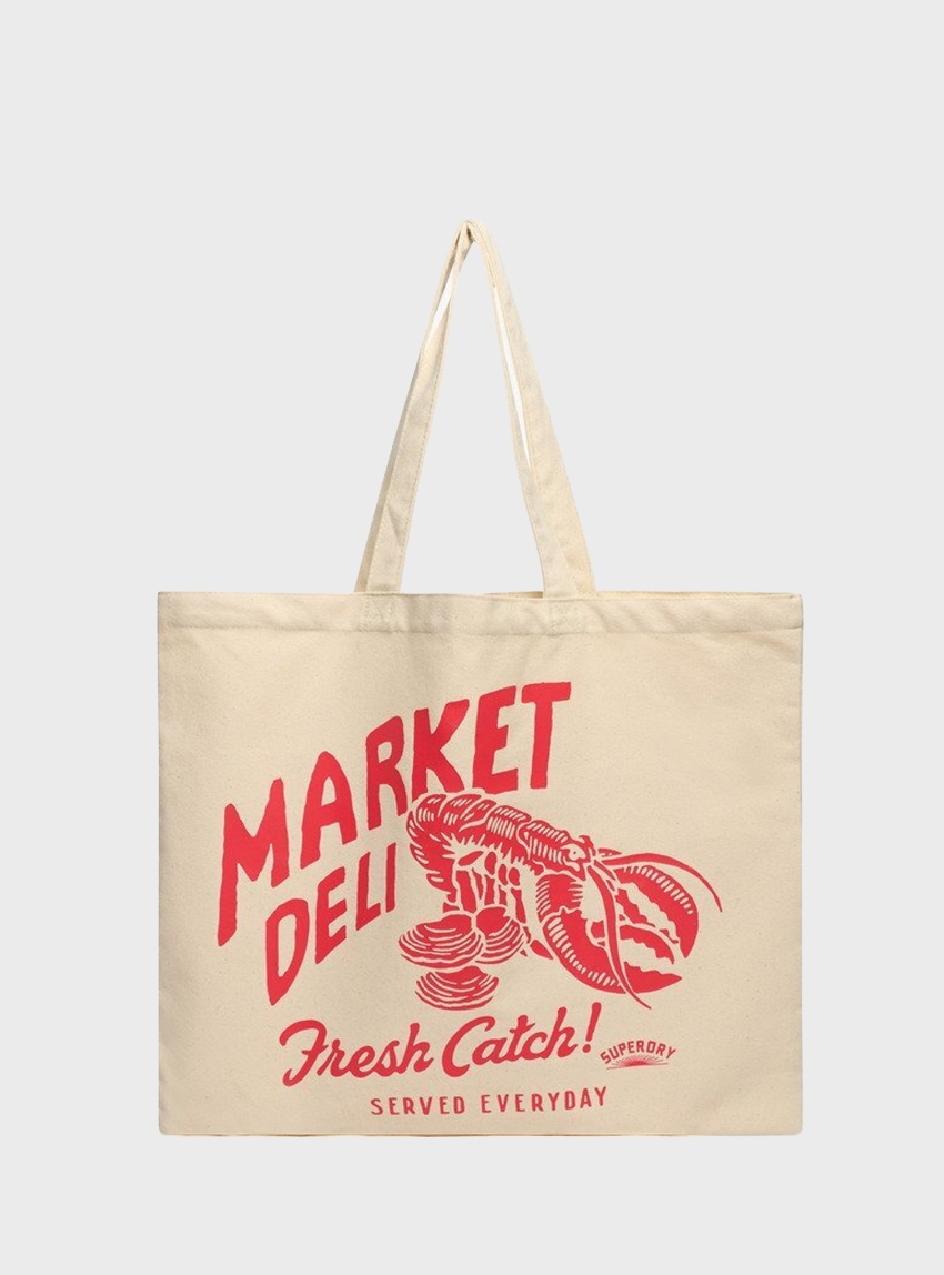 Superdry Tote Bag - Coral