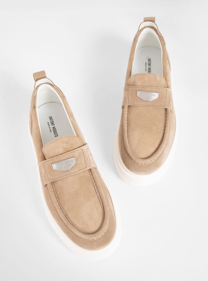 Antony Morato Rowan Suede Loafes - Beige