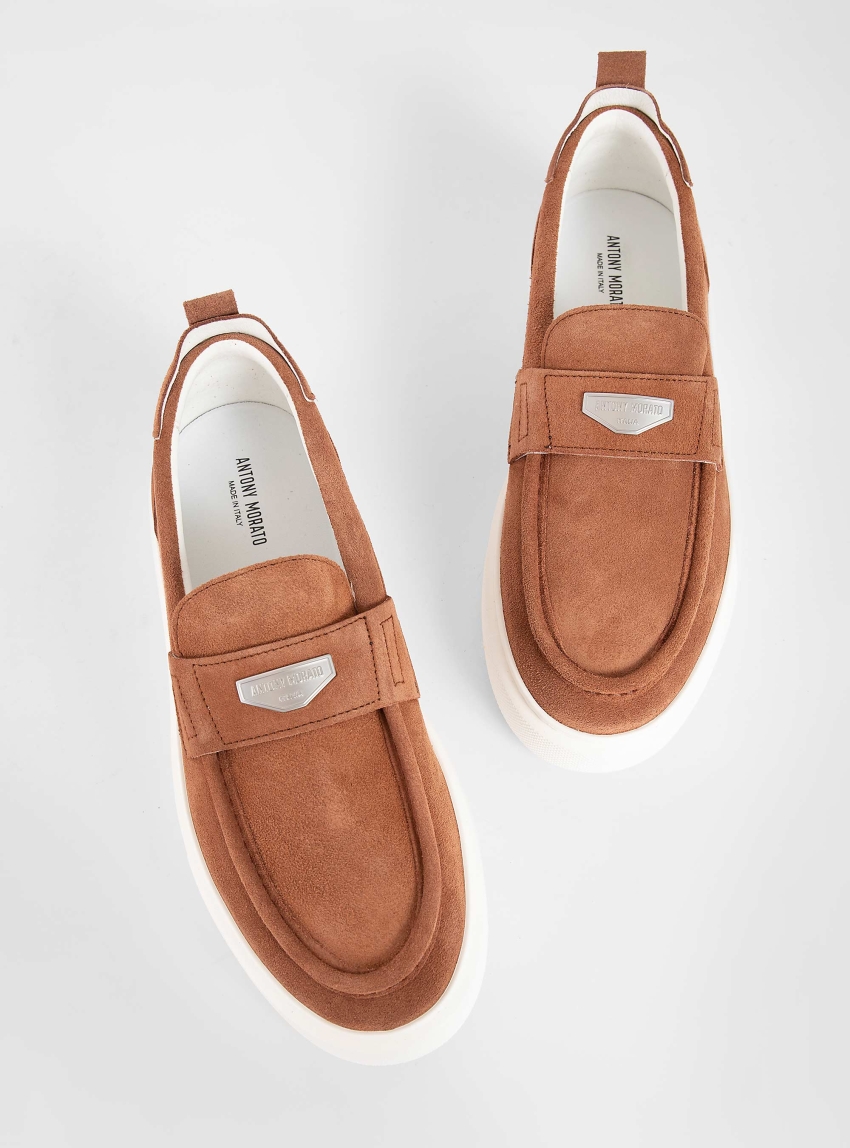 Antony Morato Rowan Suede Loafes - Rust