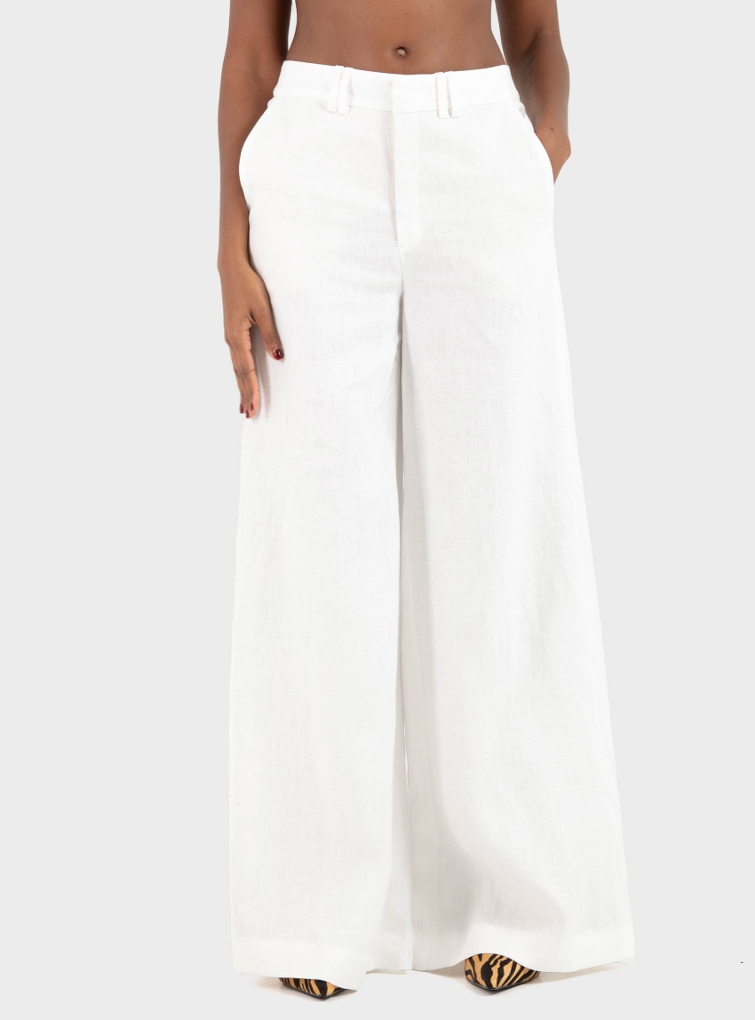 Drykorn Aquite Linen Marlene Trousers - Off White