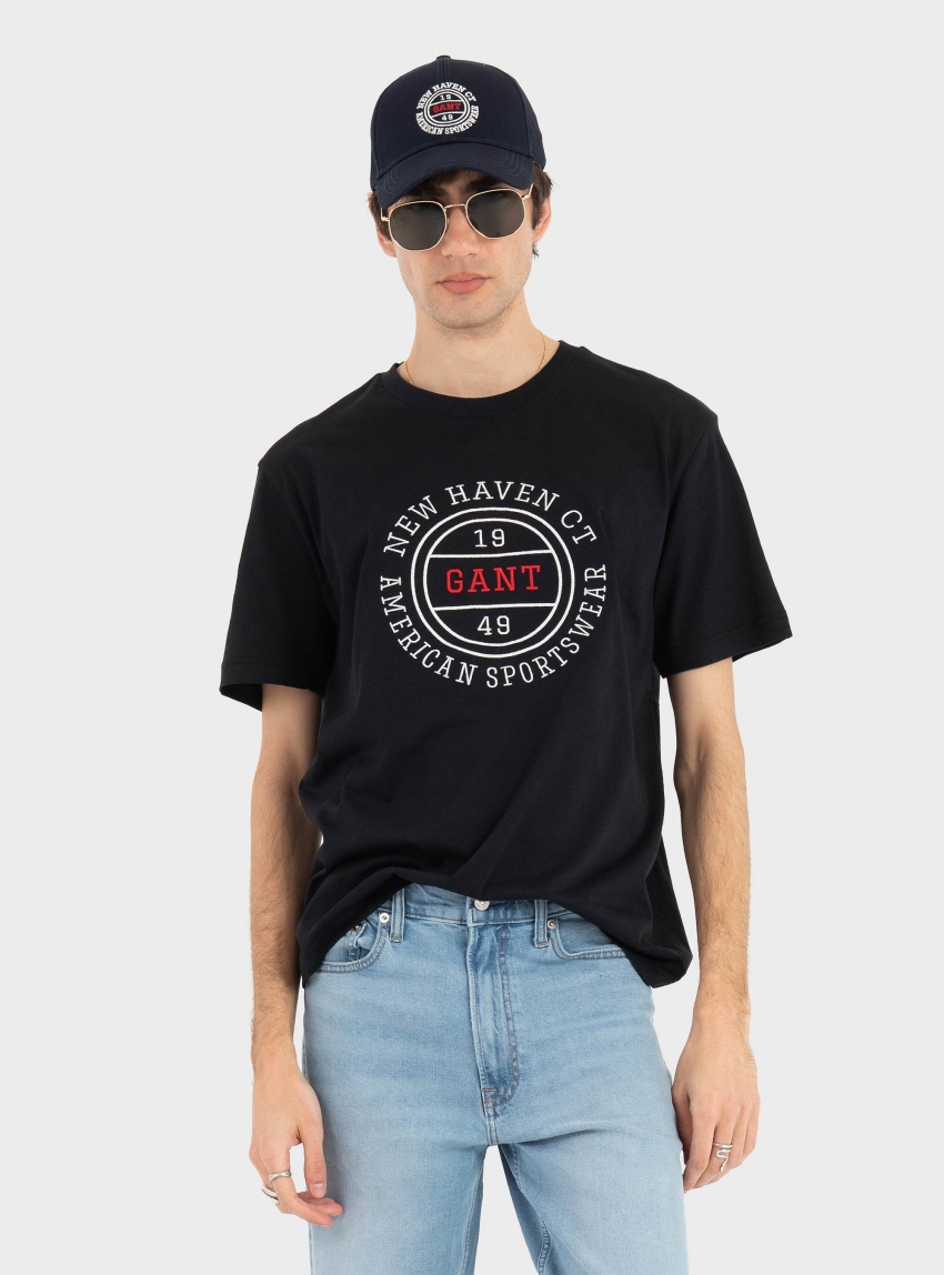 Gant Graphic T-Shirt - Black