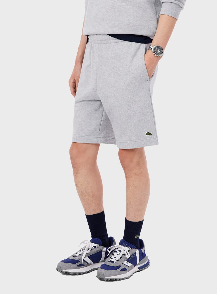 Lacoste Slim Fit Fleece Shorts - Light Grey Melange