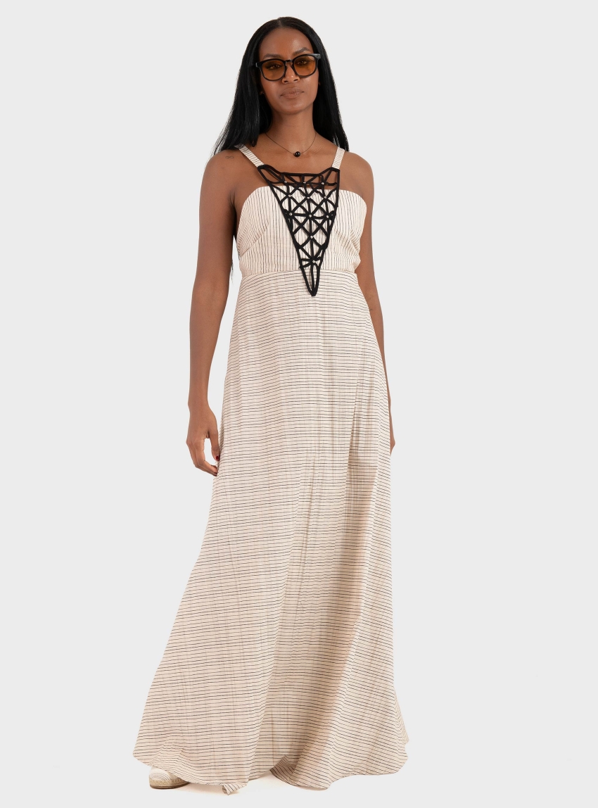 Souvenir Long Dress - Light Beige