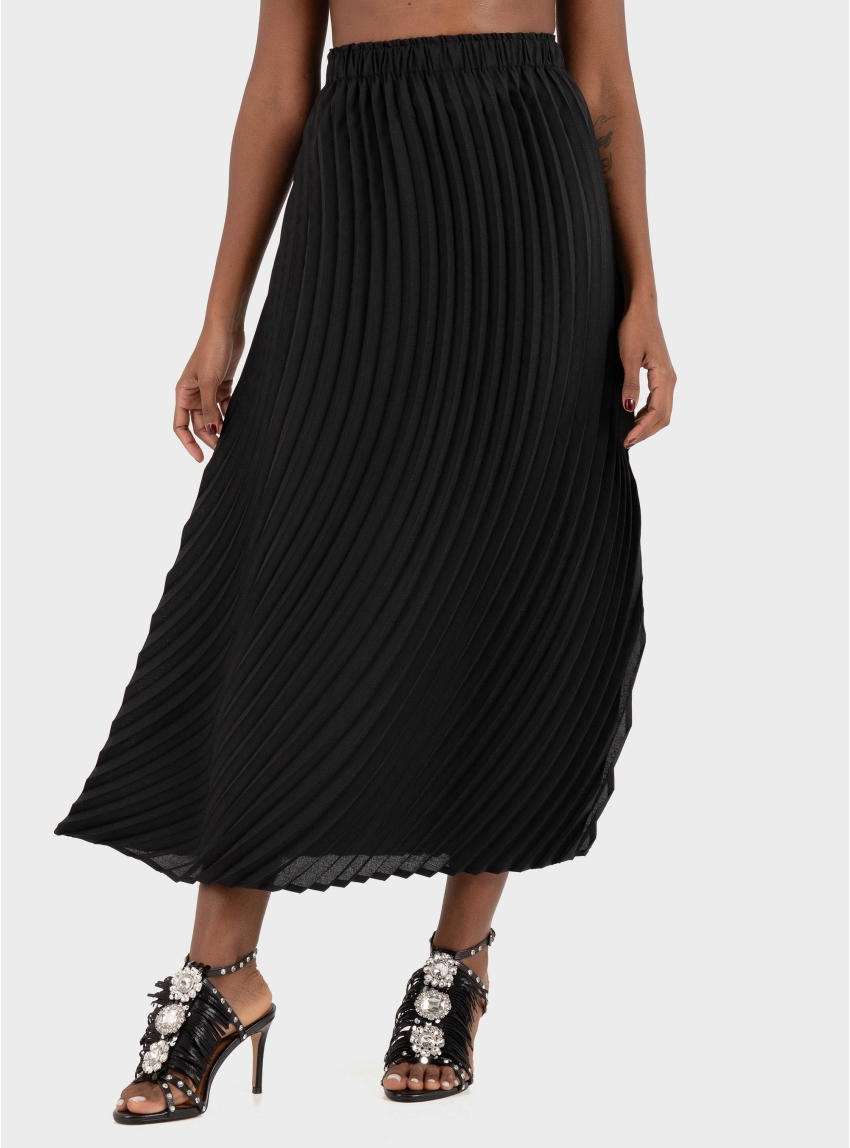 Mei Mei J Plisse Skirt - Black
