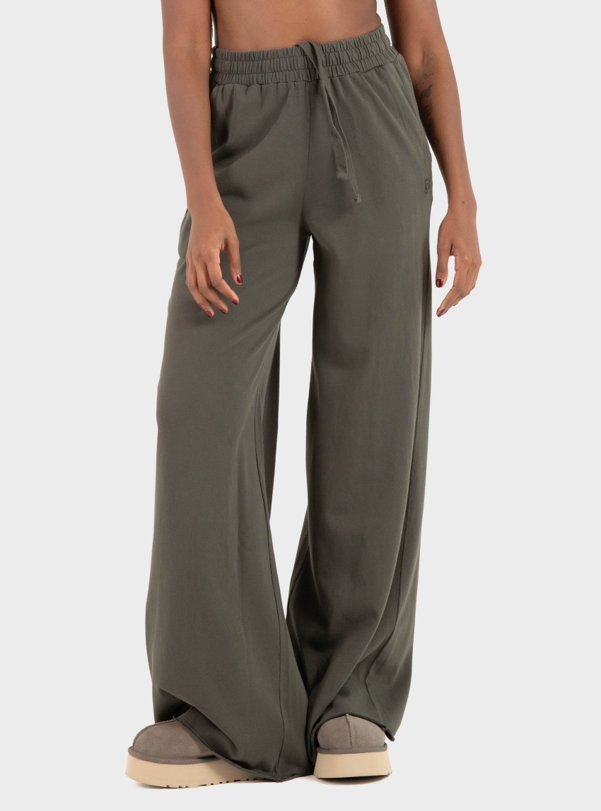 Dirty Laundry Wide Leg Sweatpants - Khaki