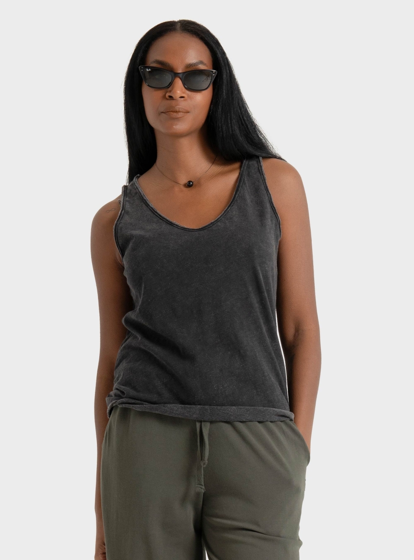 Dirty Laundry Tank Top - Washed Black