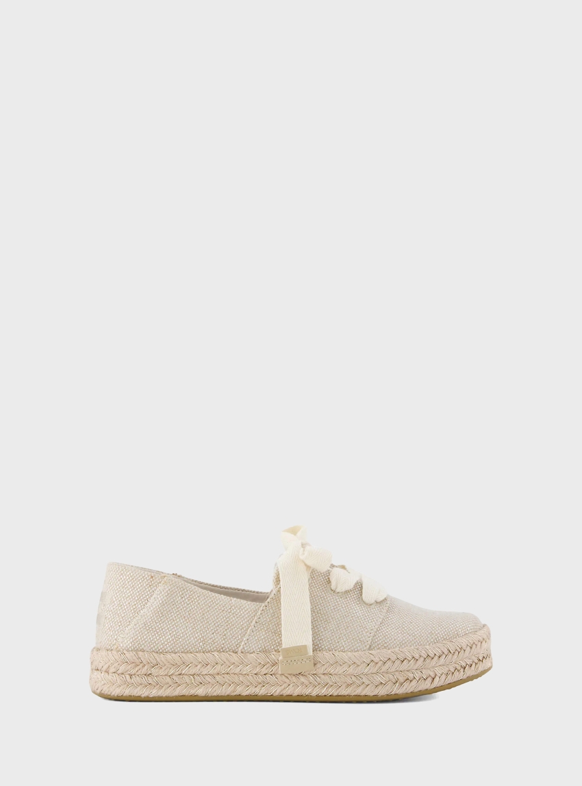 Toms Carolina Lace-Up Espadrilles - Gold