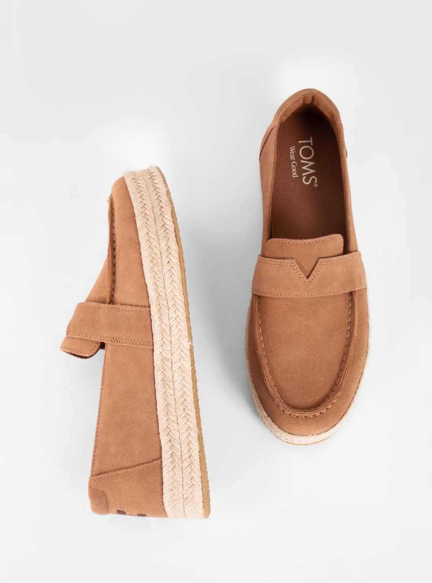 Toms Blakely Loafer Espadrilles - Light Brown