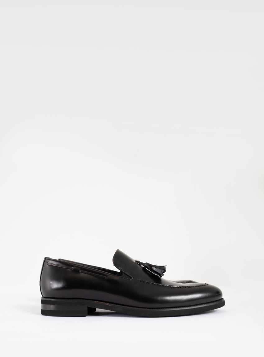 Per La Moda Penny Loafers - Black