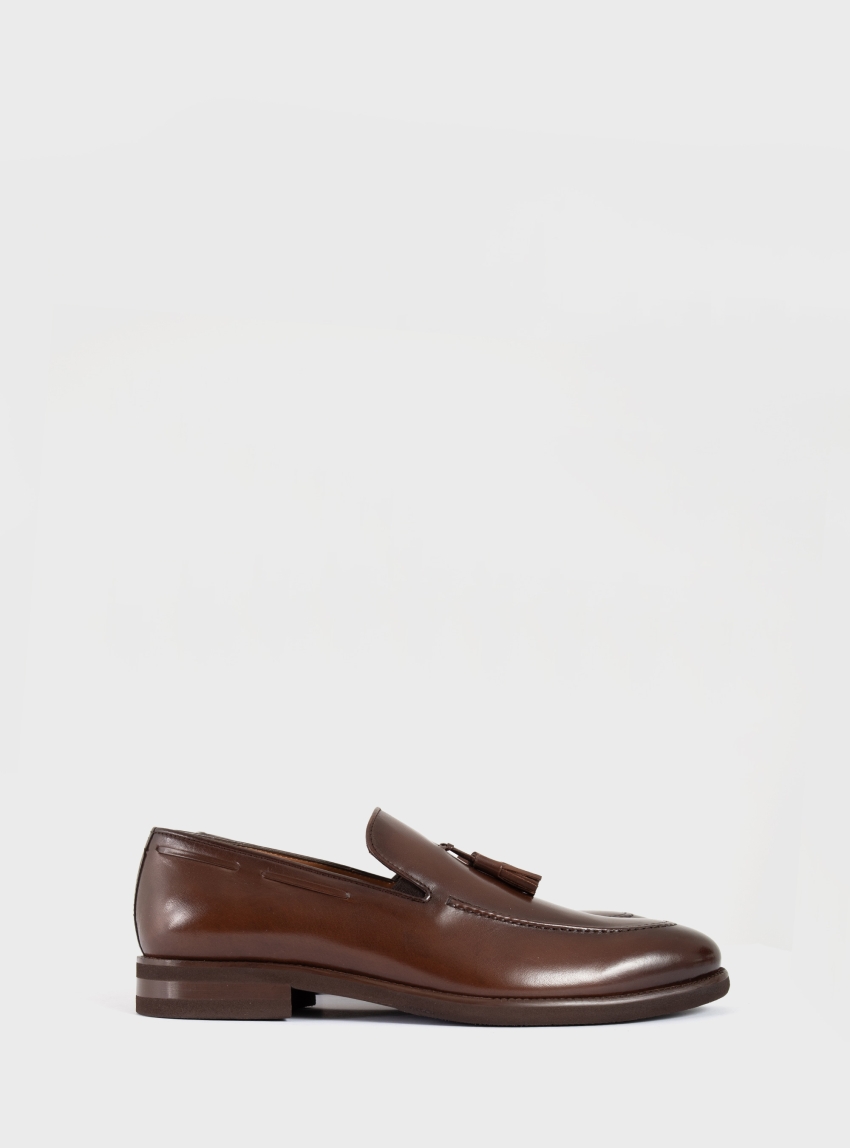 Per La Moda Penny Loafers - Brown