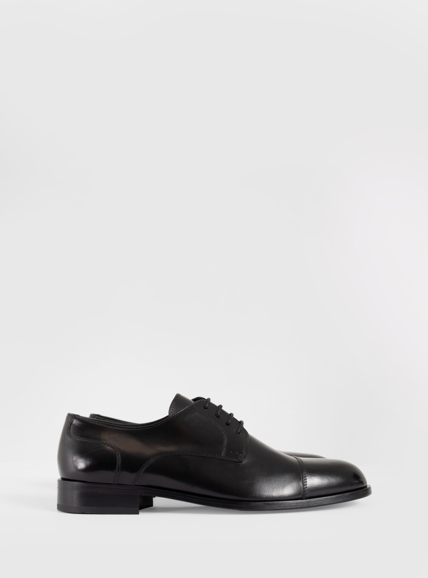 Per La Moda Derby Shoes - Black