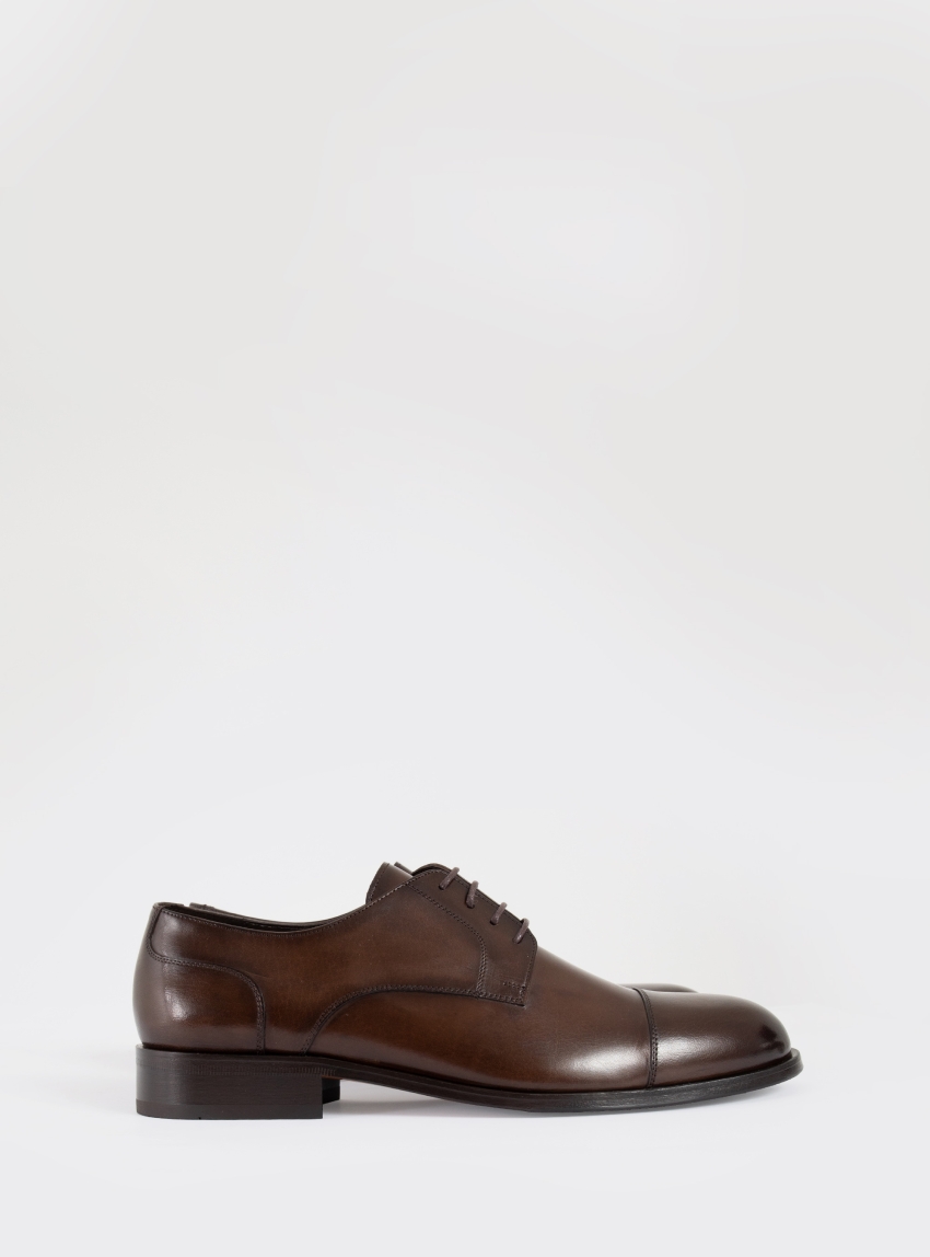 Per La Moda Derby Shoes - Brown