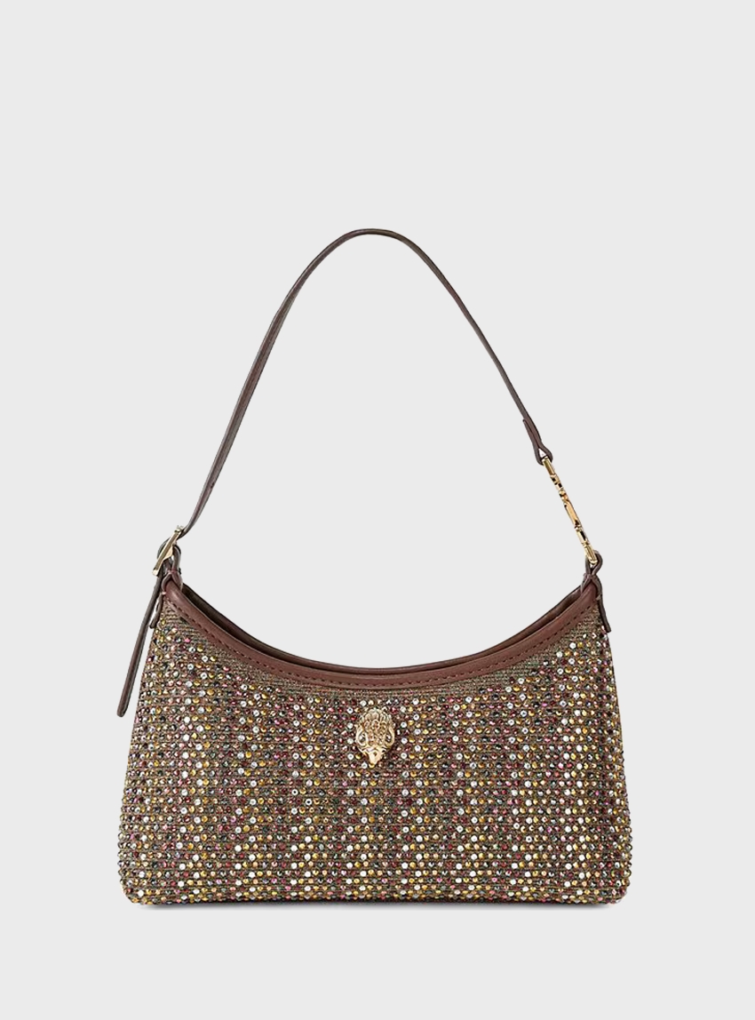 Kurt Geiger Fabric Kurt Mini Shoulder Bag - Bronze