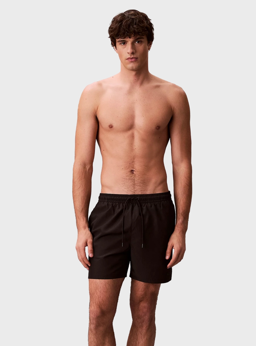 Calvin Klein Solid Swim Shorts - Black