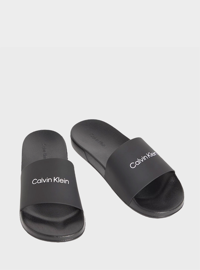 Calvin Klein Nemo - Contoured Logo Sliders - Black