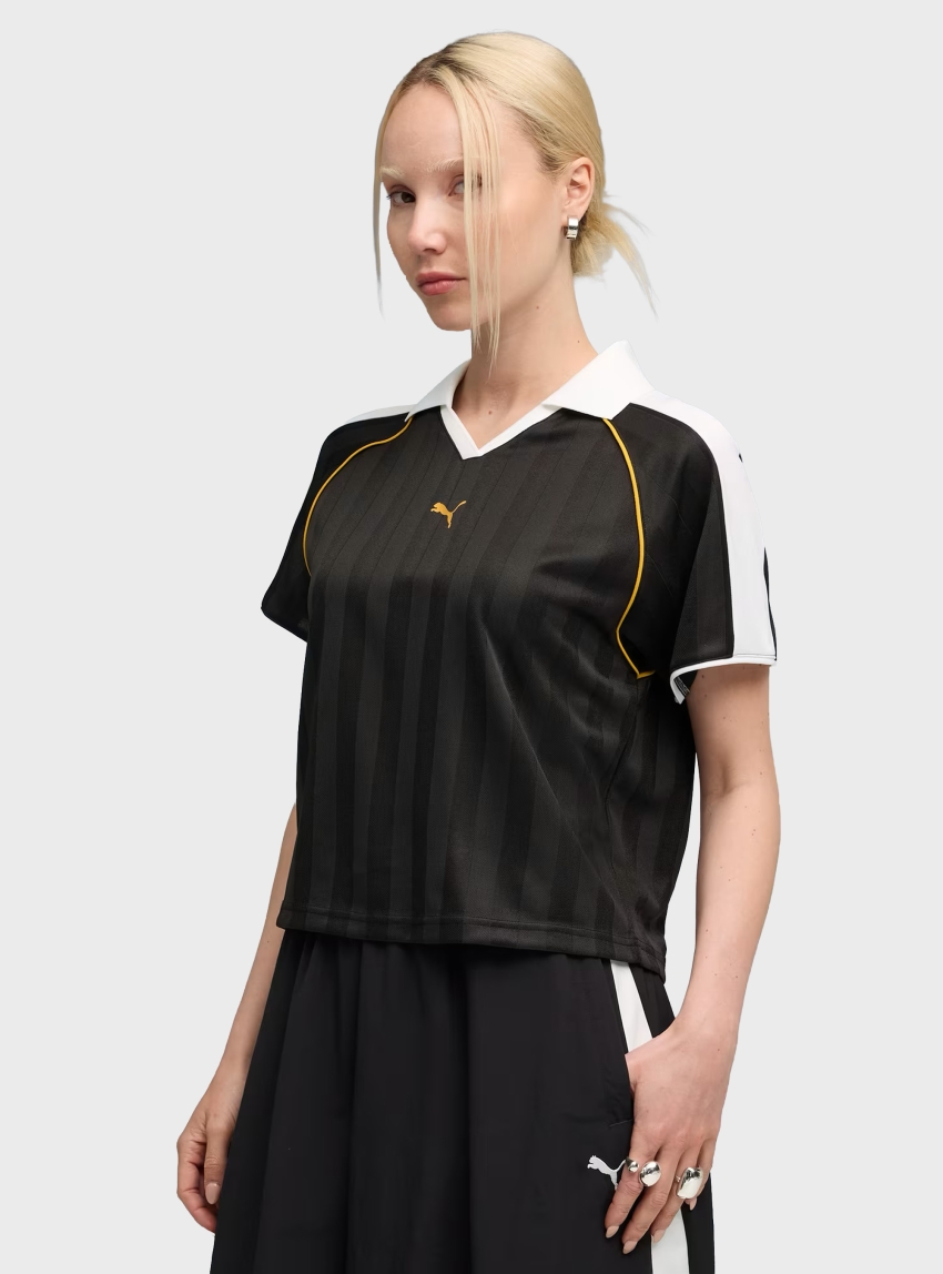 PUMA T7 Relaxed Football Jersey - Black