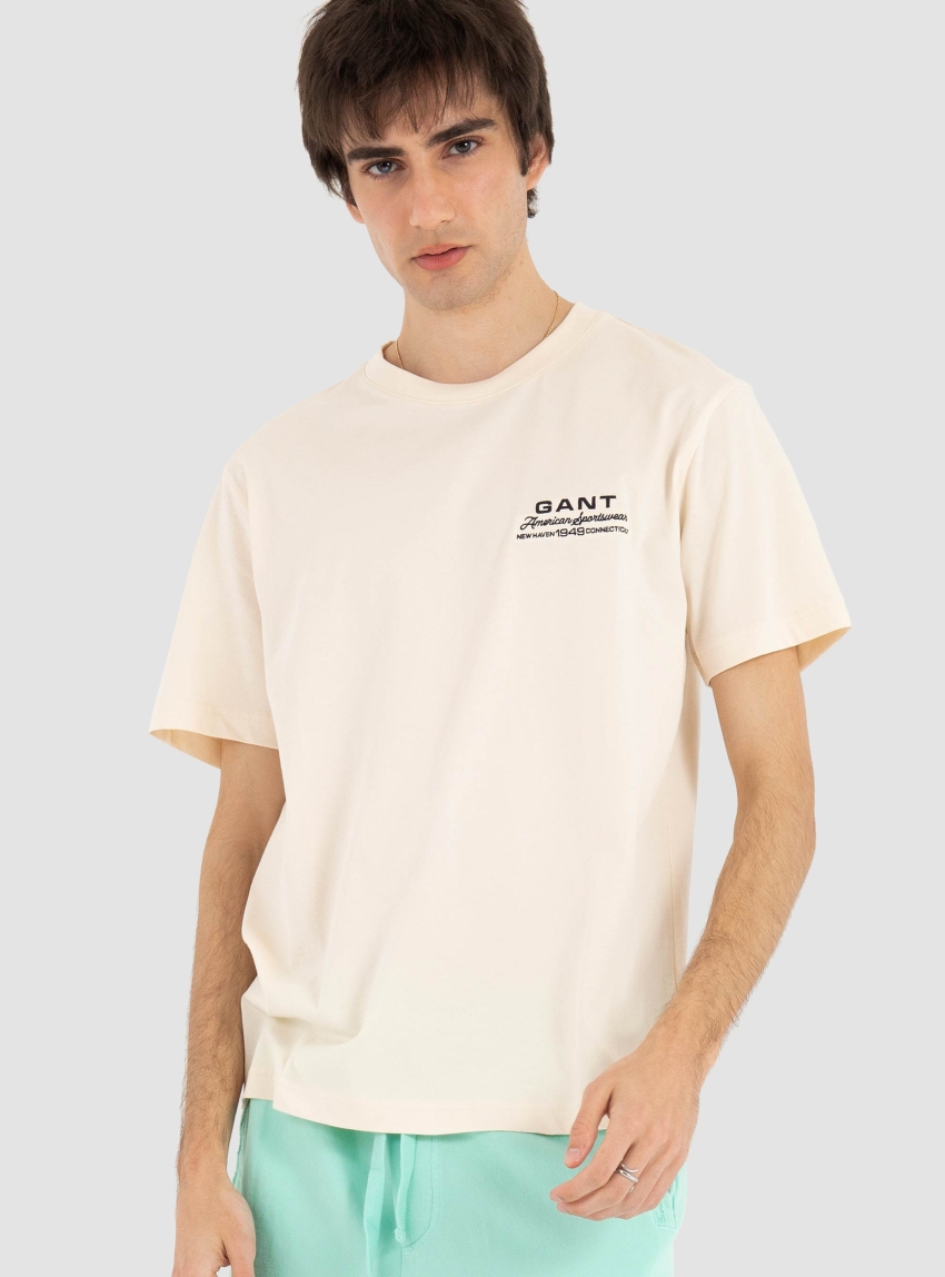 Gant T-Shirt - Ivory