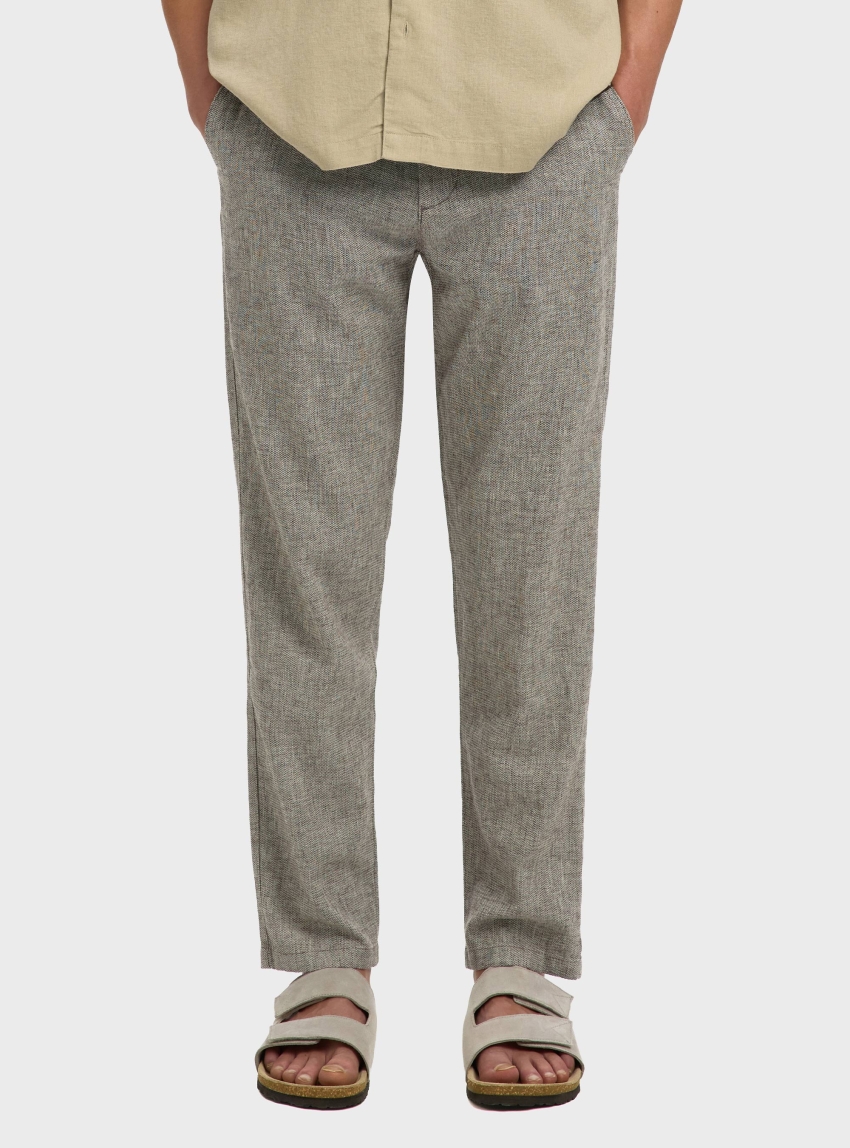 Selected 172-Slimtape Brody Linen Pants - Dark Brown