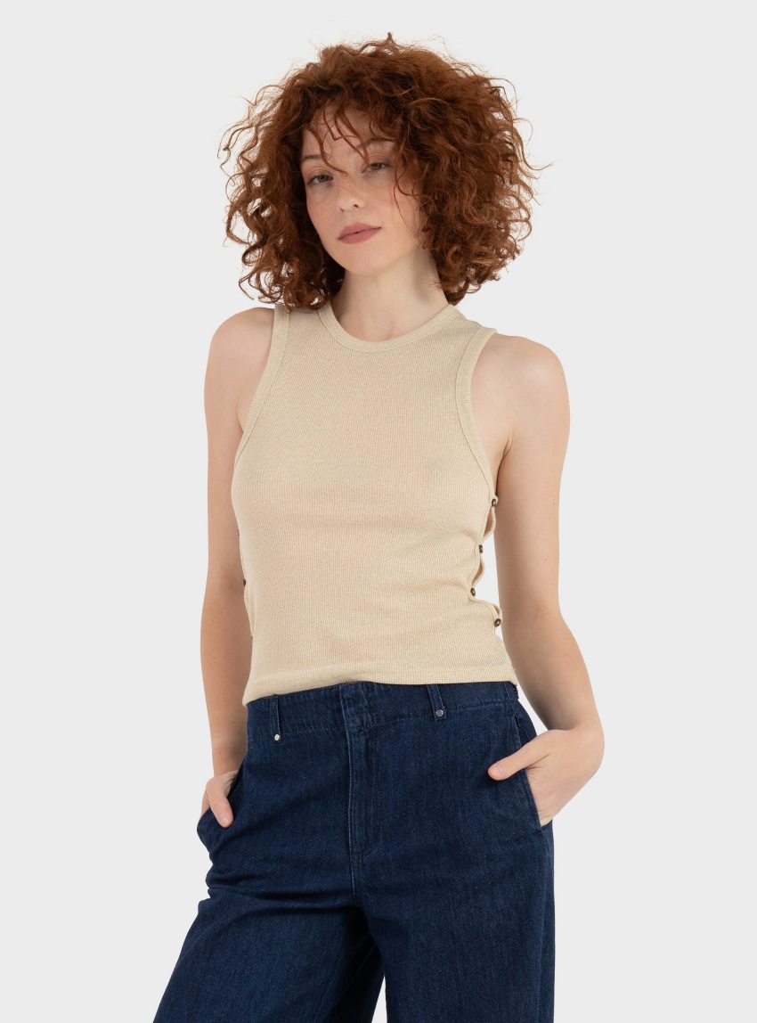 Only Carla Glitter Top - Gold
