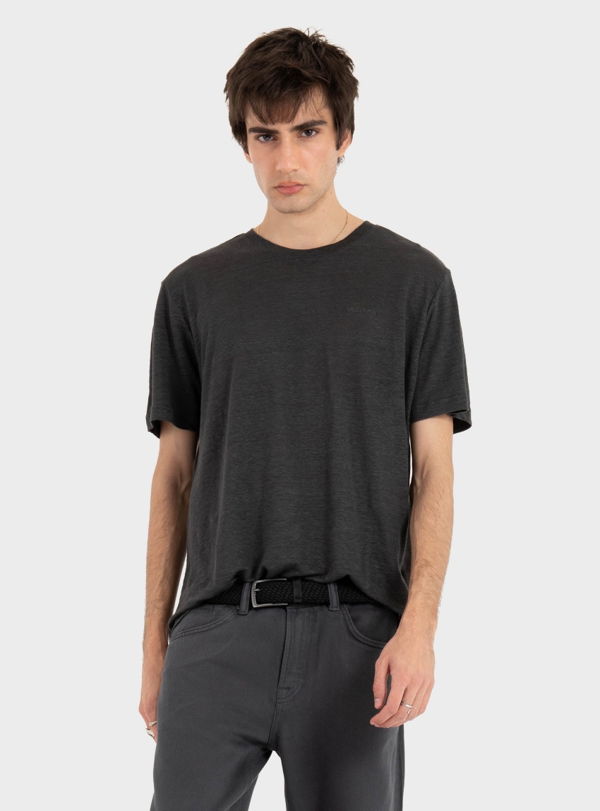 Gabba GABdune Linen SS T-Shirt - Black