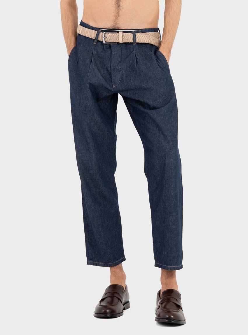 Gabba GABfirenze Geky Denim Cropped Pants - Unwashed Denim