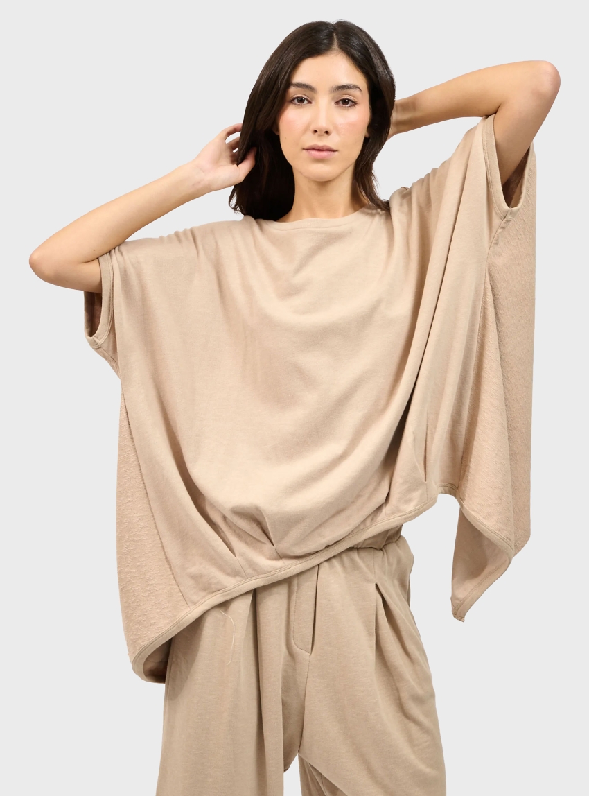 Collectiva Noir Arlo Top - Beige