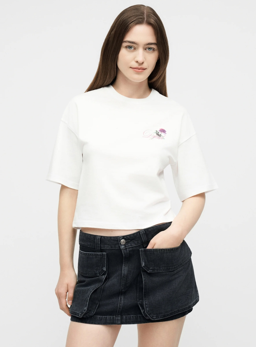 Diesel T-Cropyn T-Shirt - White