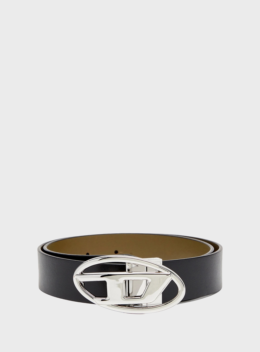 Diesel Oval D Logo B-1Dr W Rev Ii 30 Belt - Black - Grey