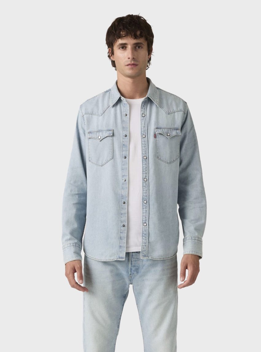 Levi's Barstow Western Denim Shirt - Light Aged Denim