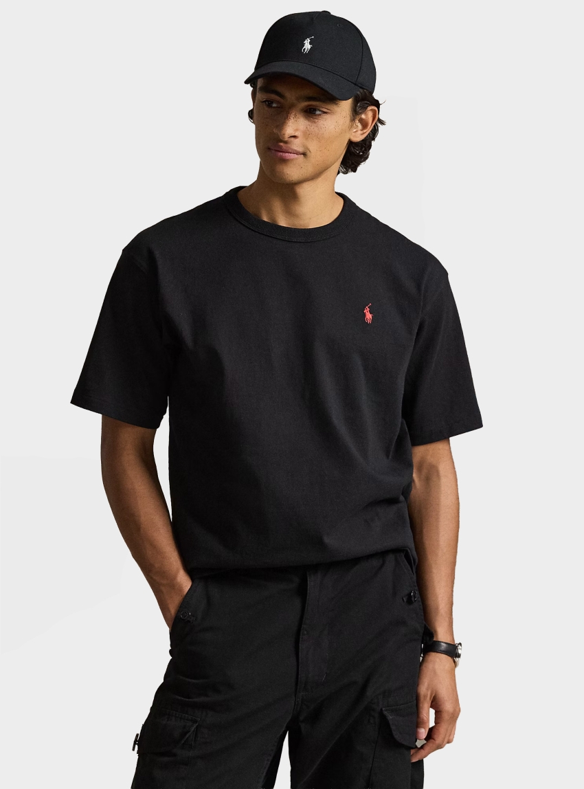Polo Ralph Lauren Relaxed Fit Jersey Crewneck T-Shirt - Black