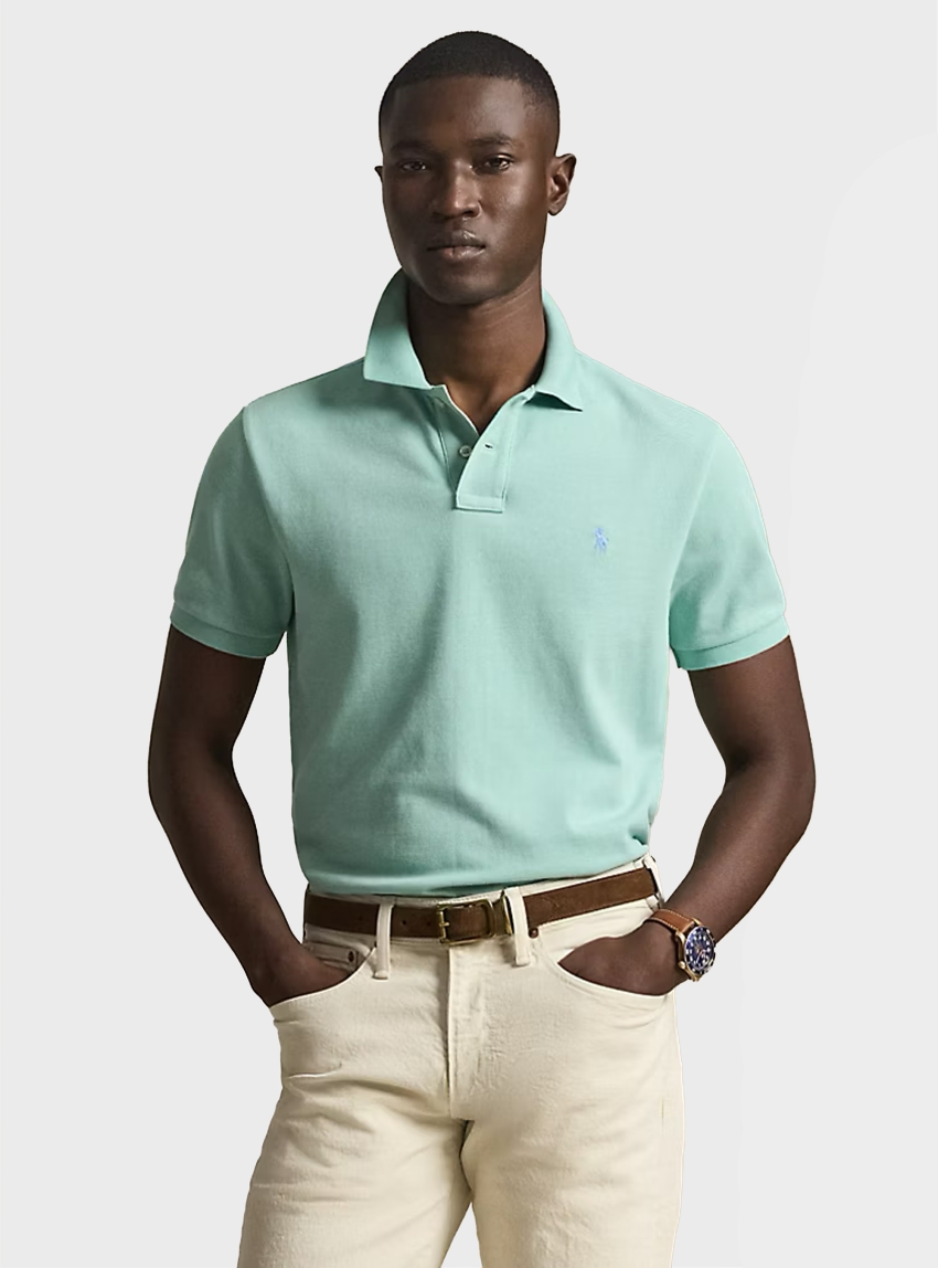 Polo Ralph Lauren The Iconic Mesh Polo Shirt - Aquamarine