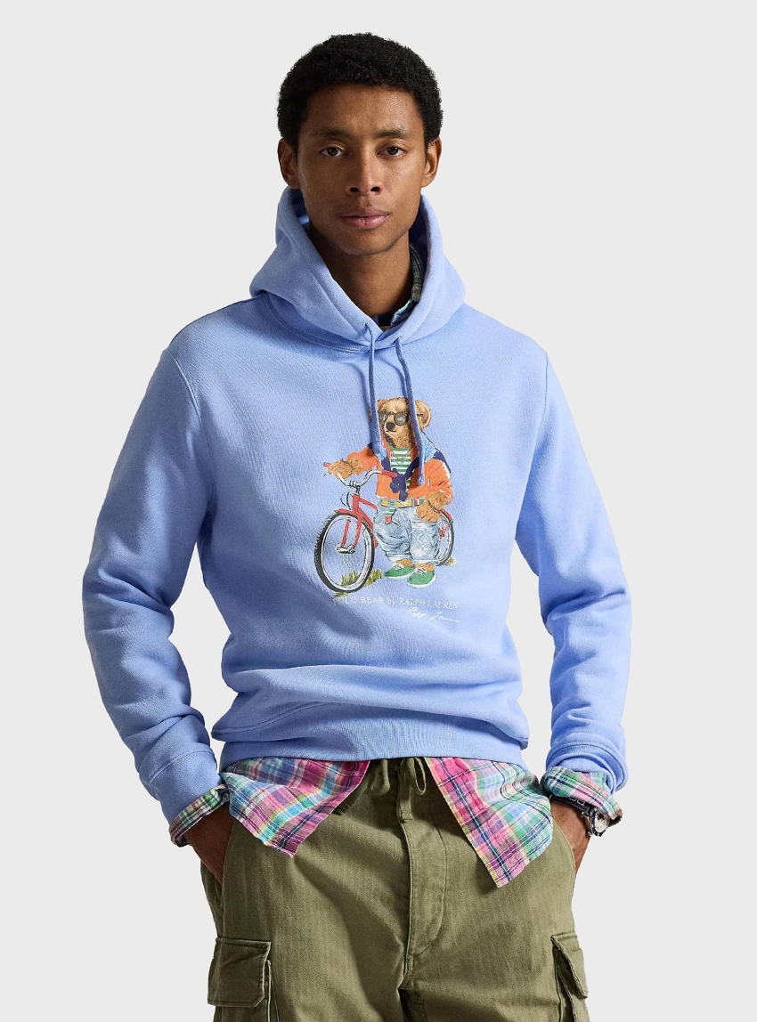 Polo Ralph Lauren Polo Bear Fleece Hoodie - Light Blue