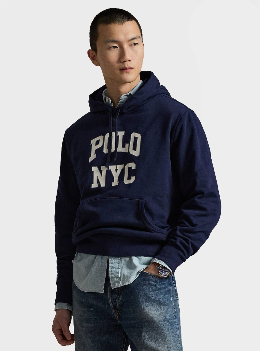 Polo Ralph Lauren Relaxed Fit Fleece Hoodie - Blue