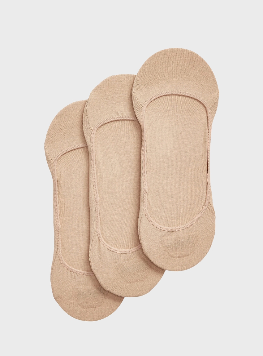 Polo Ralph Lauren No-Show-Liner 3-Pack Socks - Beige