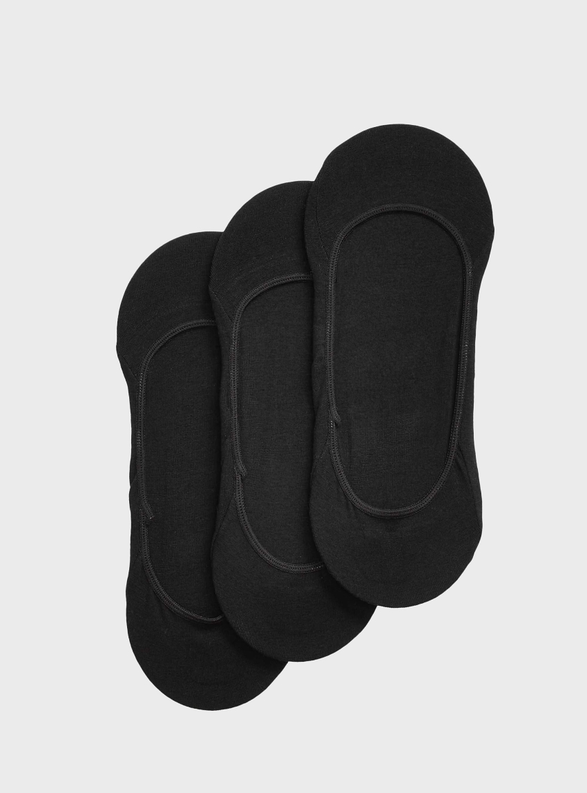 Polo Ralph Lauren No-Show-Liner 3-Pack Socks - Black