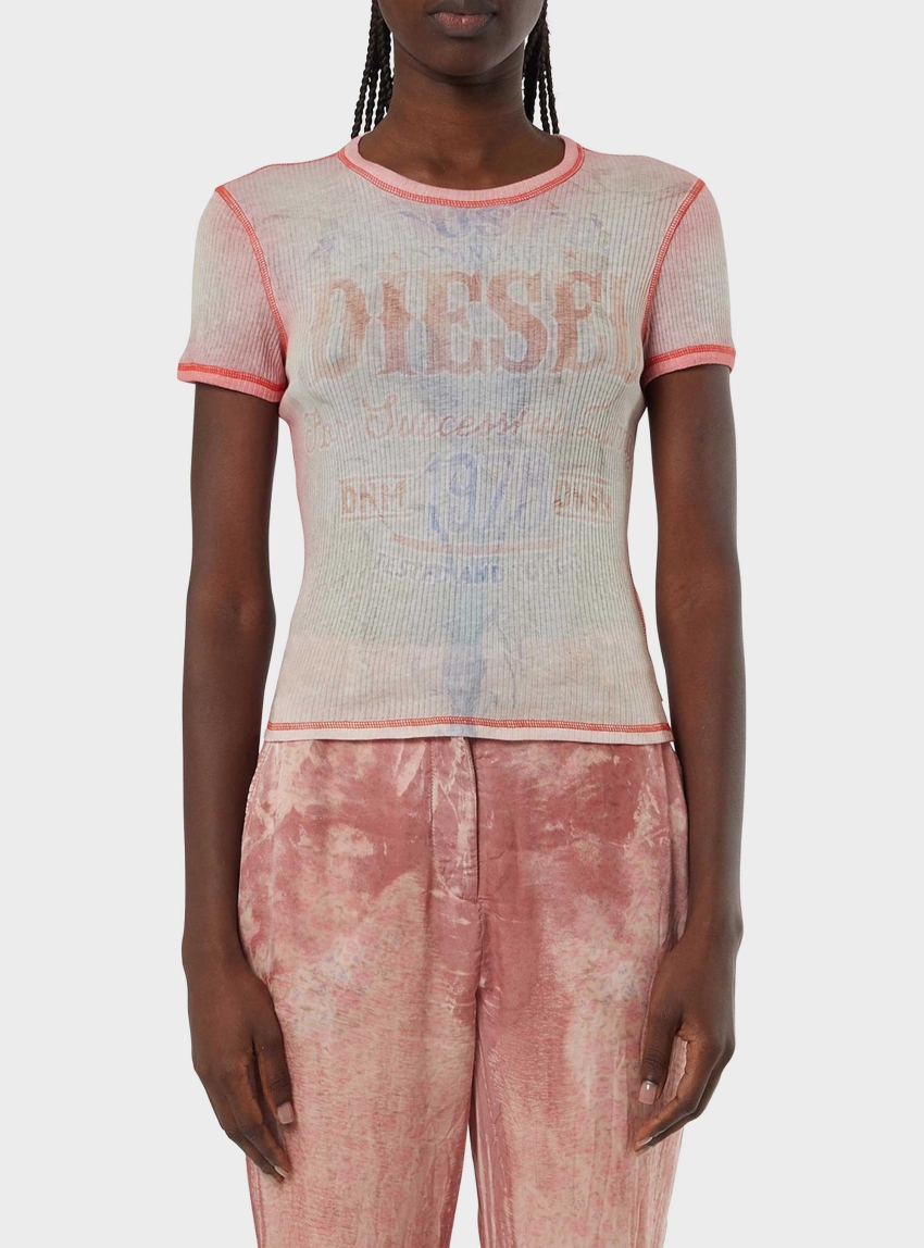 Diesel T-Iana T-Shirt - Pink