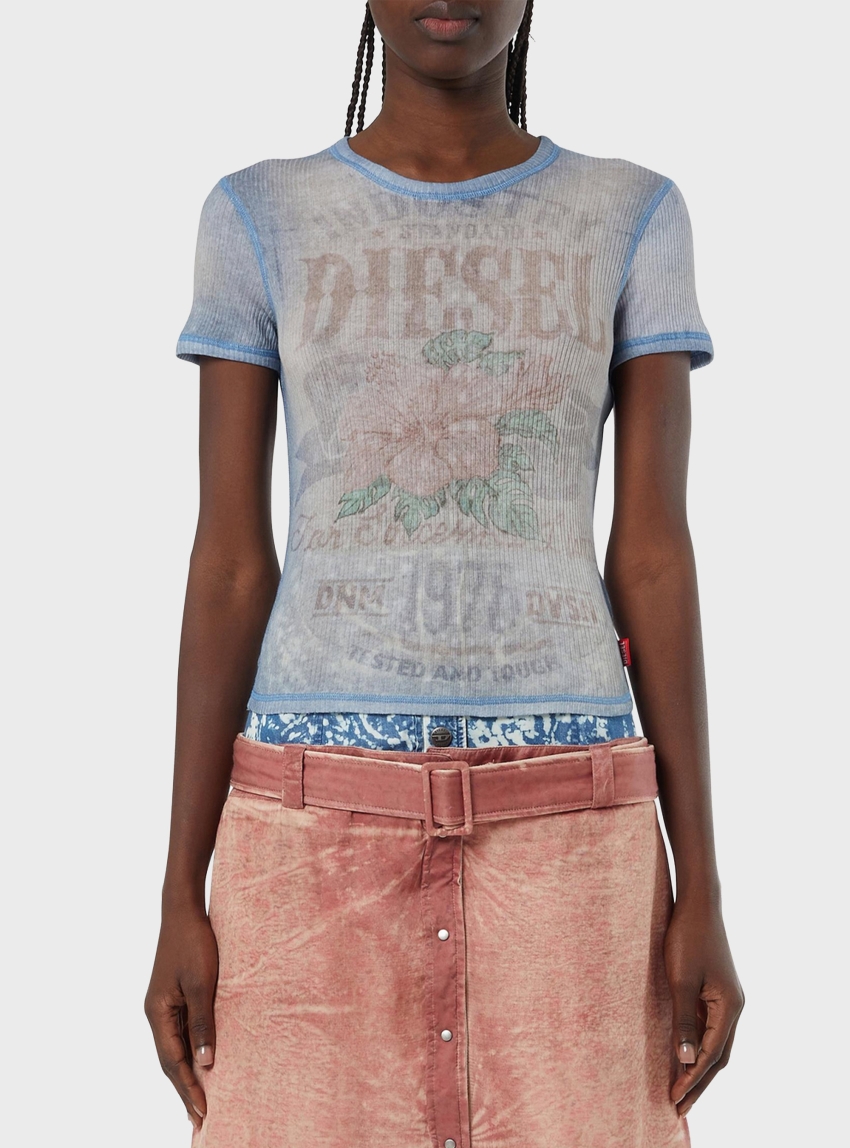 Diesel T-Iana T-Shirt - Light Blue
