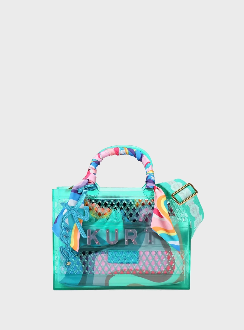 Kurt Geiger Small Jelly Tote Bag - Aquamarine
