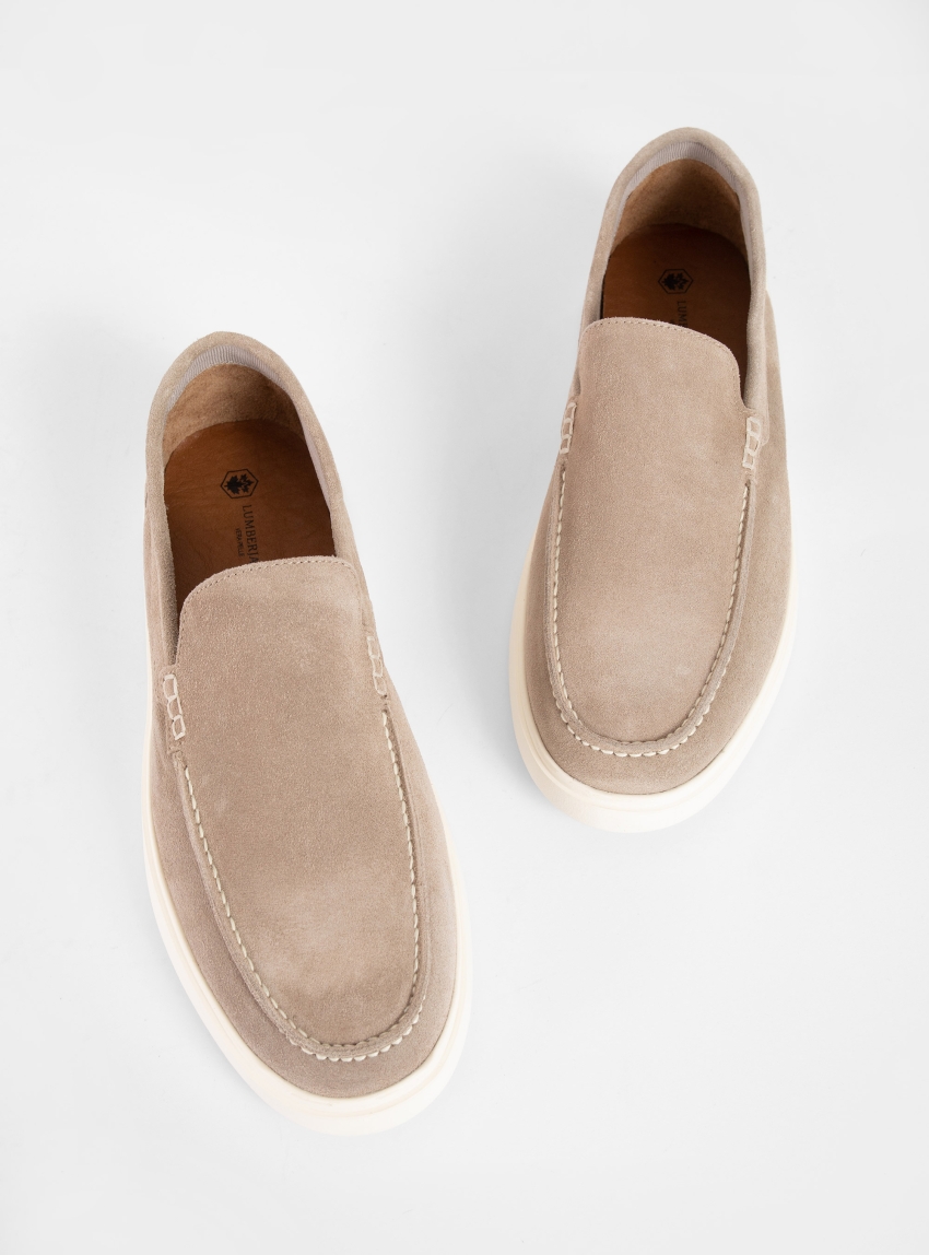 Lumberjack Man-Beige-Loafer-Gold-Loafer Ljk-Main - Beige