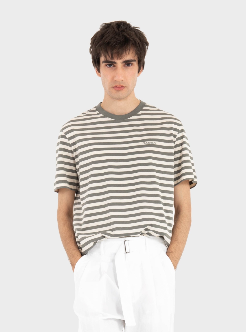 Gabba GABdune Logo Stripes SS GOTS - Grey