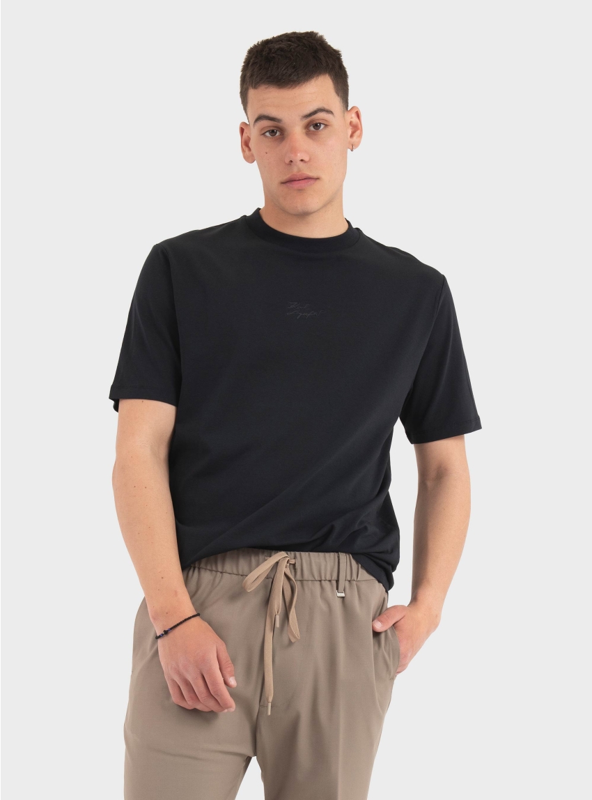 Karl Lagerfeld Tonal Signature Logo T-Shirt - Blue