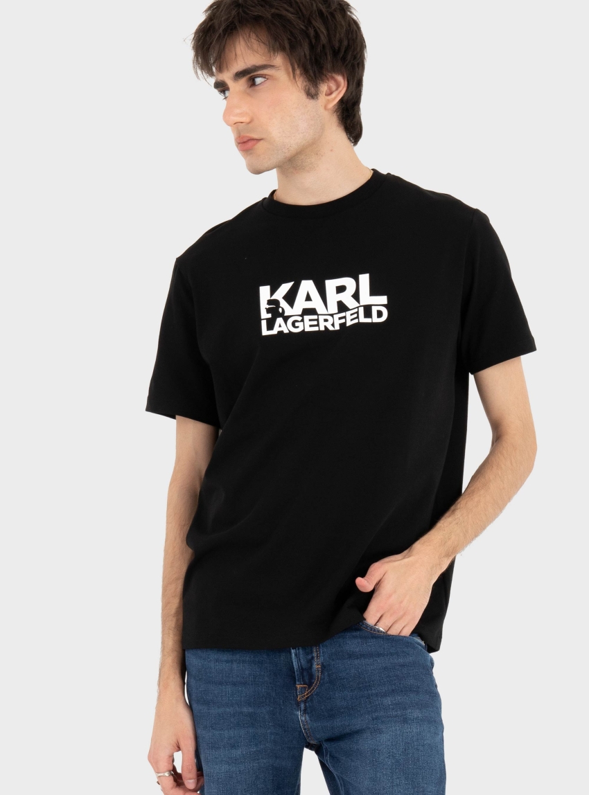 Karl Lagerfeld Logo T-Shirt - Black
