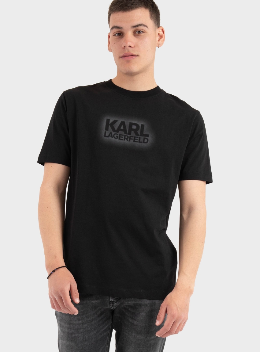 Karl Lagerfeld Total Logo T-Shirt - Black