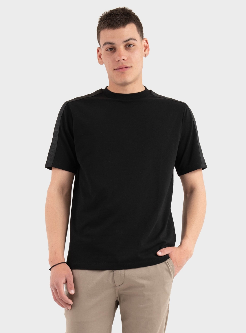 Karl Lagerfeld Logo Tape T-Shirt - Black