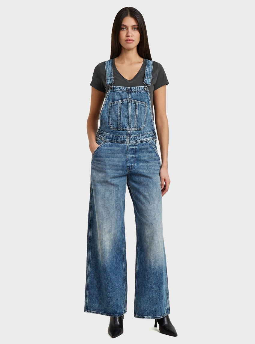 G-Star Cinch Dungaree Wide - Dark Aged Denim