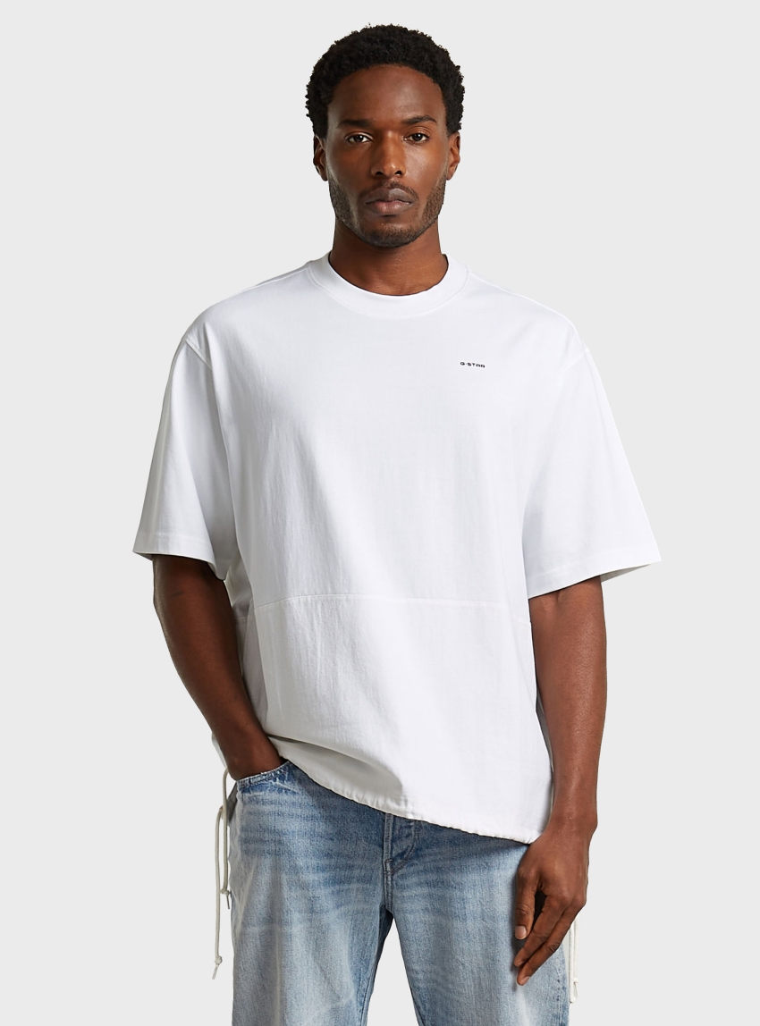 G-Star Woven Mix Loose T-Shirt - White