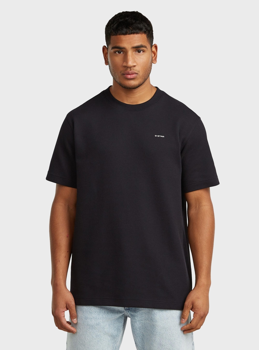 G-Star True Regular Structured T-Shirt - Black