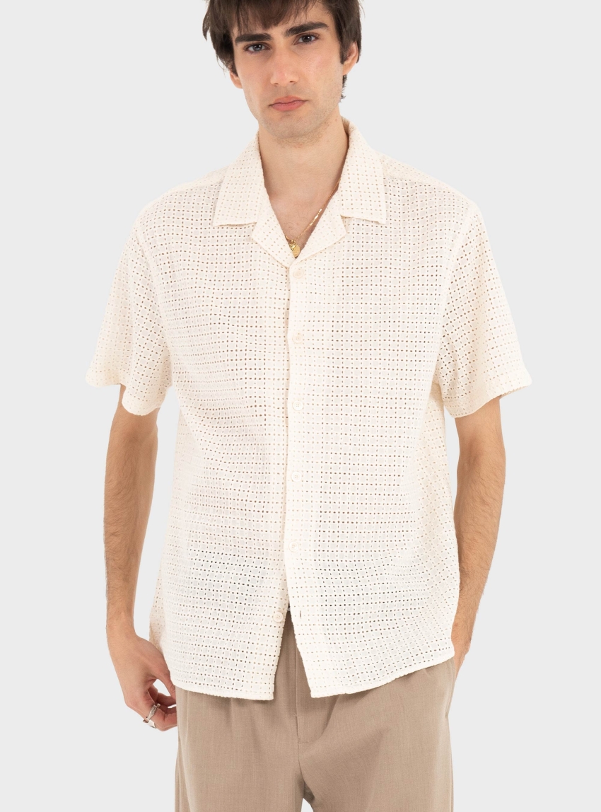 Gianni Lupo Short Sleeve Shirt - Ecru
